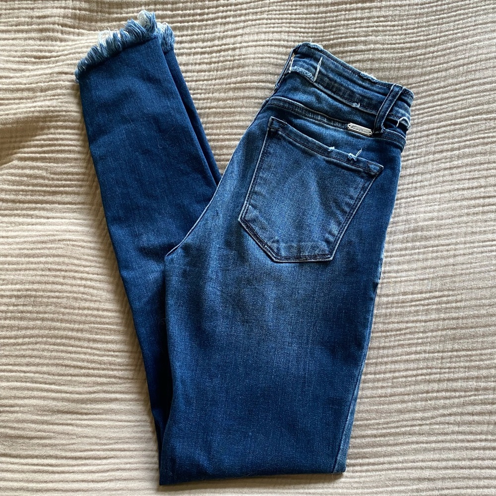 KanCan Distressed High Rise‎ Ankle Skinny Estilo Skinny Jeans
